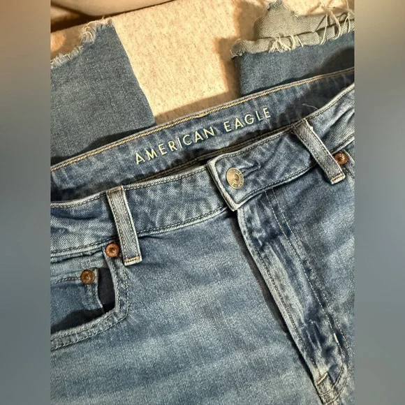 American Eagle Super High Rise Baggy Wide Leg Jeans 👖 - Picture 7 of 12